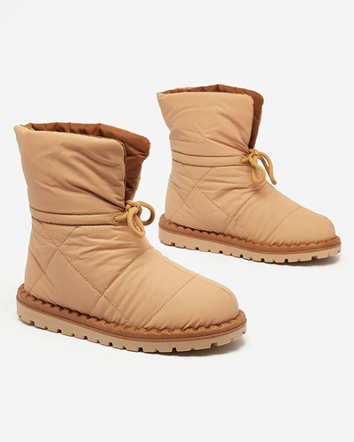 Royalfashion Women's slip-on snow boots in brown Nevonsis