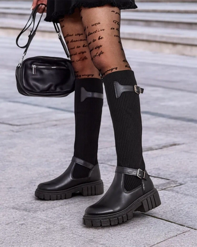 Royalfashion Women's slip-on boots Bizirre