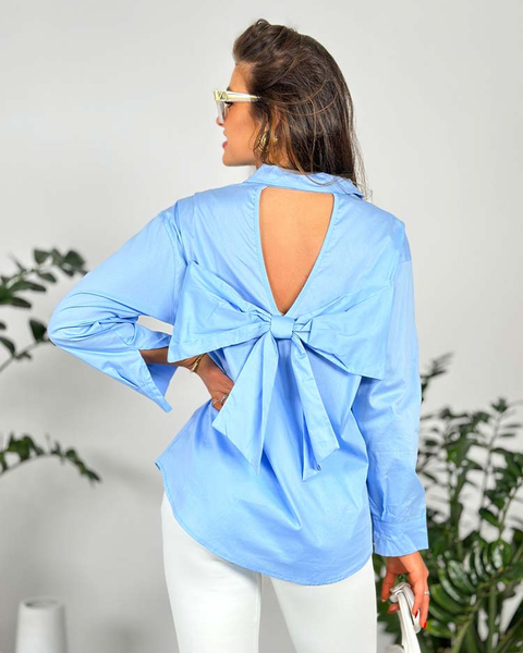 Royalfashion Women's shirt with bow
