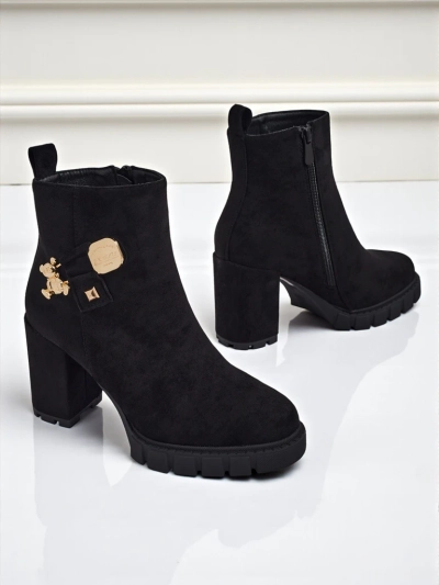 Women's Eco Suede Heeled Ankle Boots Bearr