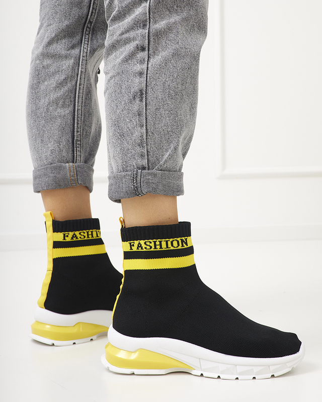 Jammy Black Tall Women's Sports Shoes - Footwear