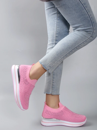 Royalfashion Women's slip-on sports shoes with rhinestones Ceromie