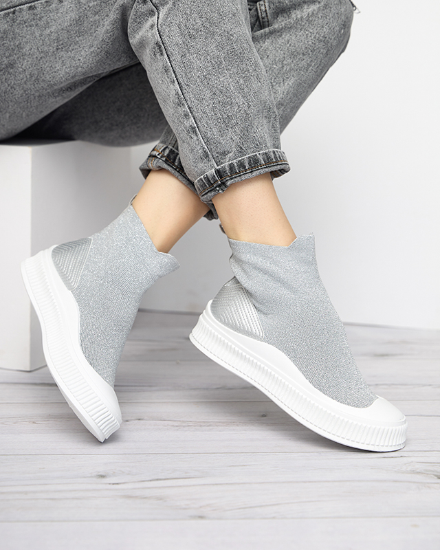 Silver Women's Bejoko Sneakers - Footwear