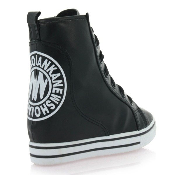 Black sneakers on Lasegreta wedge - Footwear 1