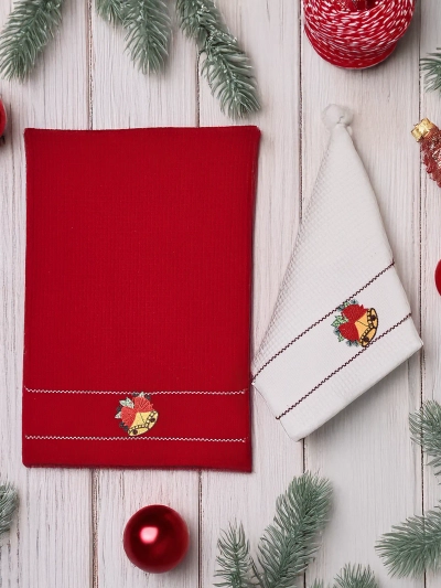 Royalfashion Ziemassvētku dvielis Ielieciet ceļa