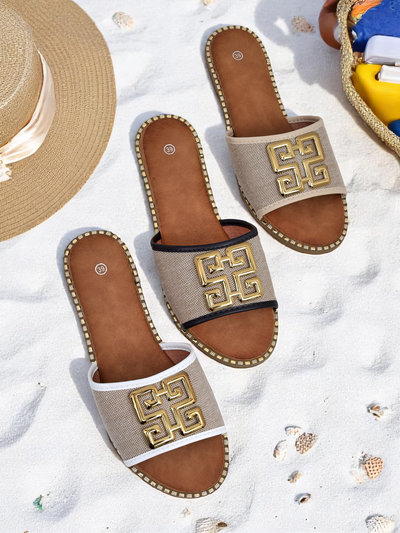 Royalfashion Женские тапочки на плоской подошве Rorole