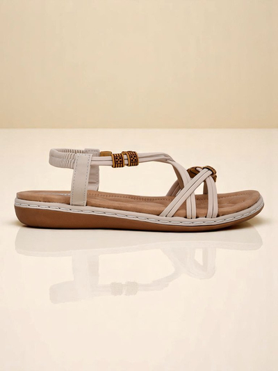 Nā kāmaʻa kāmaʻa wahine Royalfashion Aelia beige i hana ʻia i ka ʻili ecological