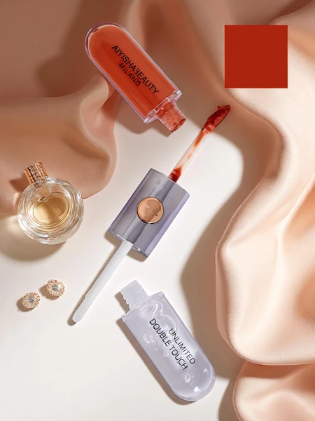 2-в-1 Помада и прозрачный блеск для губ Carrot Gold