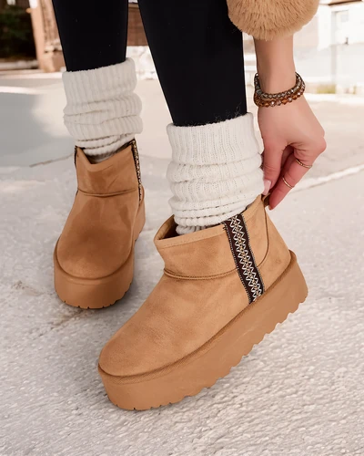 Женские короткие зимние сапоги Royalfashion Haluzi