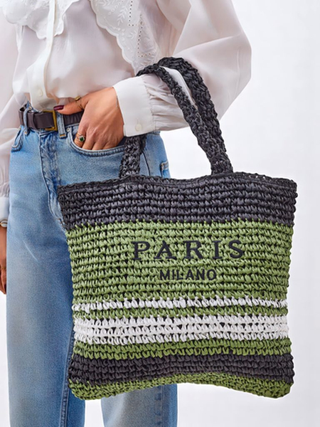 Royalfashion Liela sieviešu salmu soma Paris Stripe