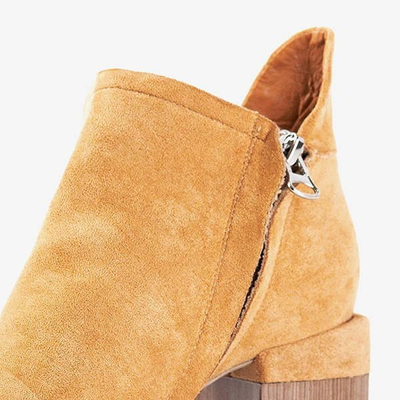 Brown women's ankle boots Jeneuer - Footwear