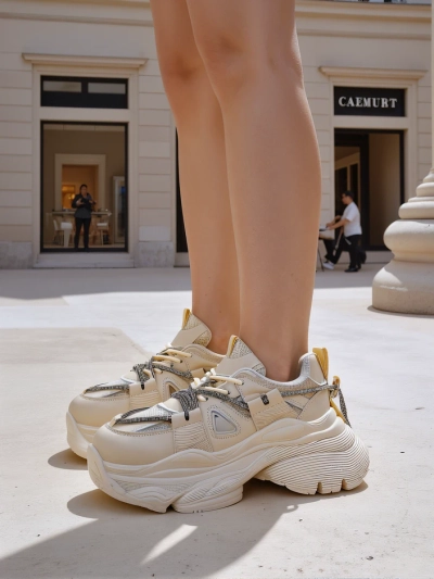 Royalfashion sieviešu kedas uz bieza zole Reterri