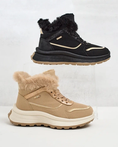 Royalfashion Warmed women's sneakers with fur Mofell