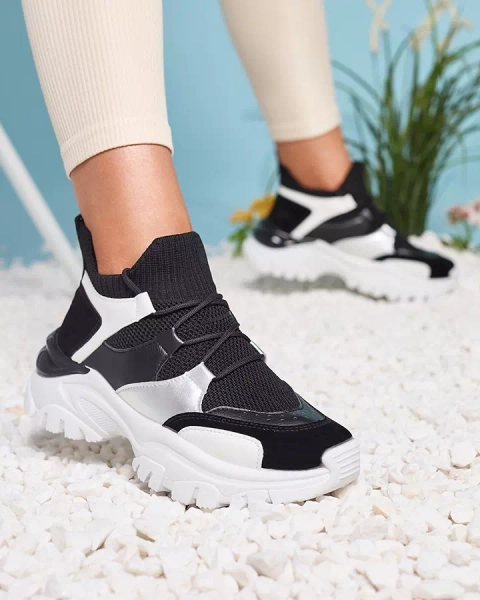 Sieviešu baltas un melnas sporta kedas Ziragga- Footwear