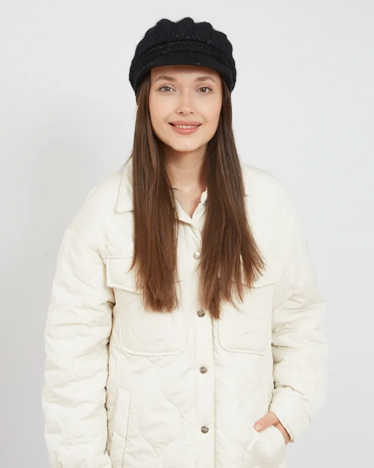 Royalfashion Women's beret with visor