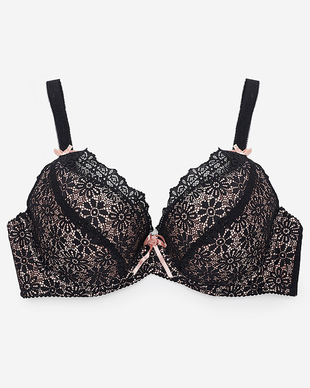 Black and pink women's lace bra - Underwear
