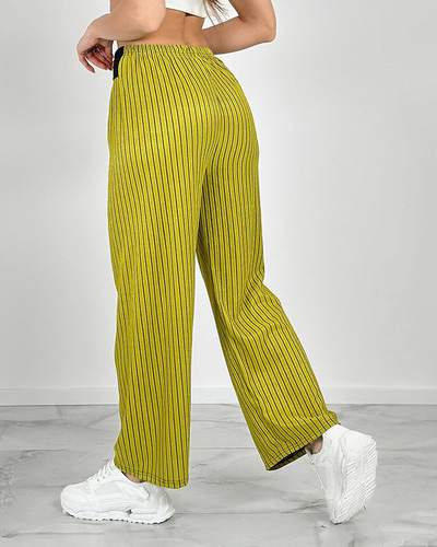 Royalfashion Women's wide striped pants