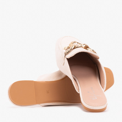 Krēmkrāsas čības a'la mokasīni Gabbu- Footwear