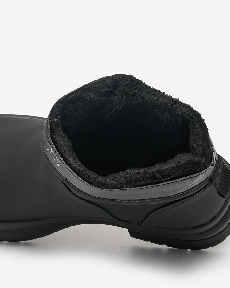 Royalfashion Black matte women's boots with thicker sole Holeopi