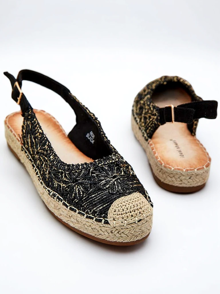 Royalfashion Women's espadrilles with decorative embroidery