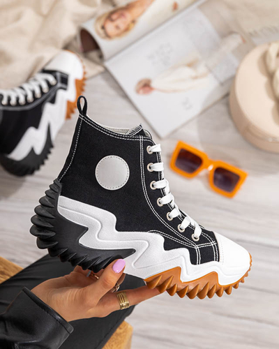 Melni sieviešu sporta apavi a'la sneakers Oqapi - Apavi