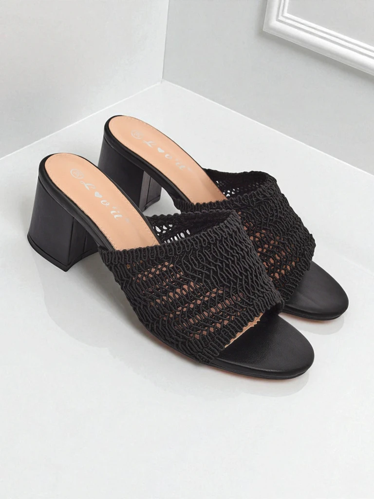 Royalfashion Women's Heeled Mules Sole Bloom