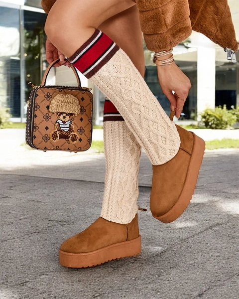 Royalfashion Sieviešu sniega zābaki ar zeķu līdzīgu kāti Kokumi