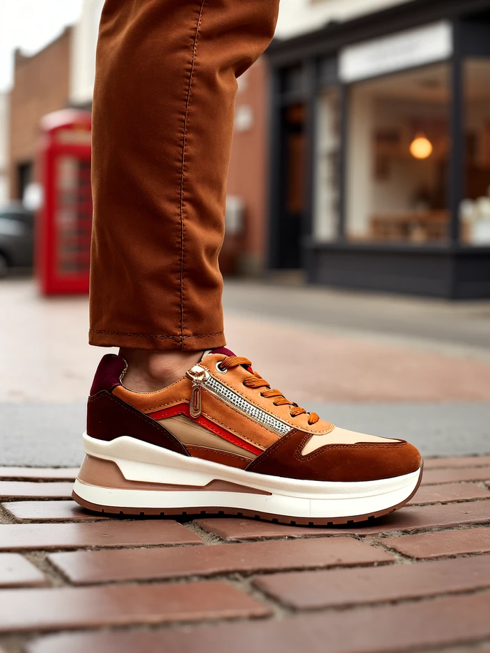 Женские спортивные туфли Royalfashion с скрытой танкеткой Bessase