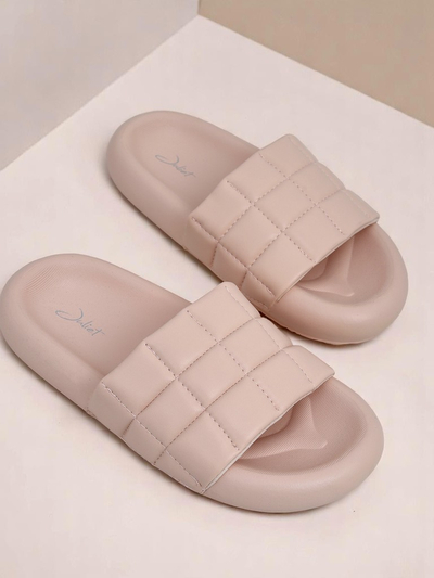 Royalfashion Women's Flat Quilt Walk Flip-Flops