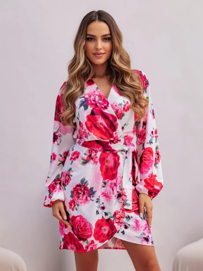 Платье до колен Royalfashion с цветочным принтом