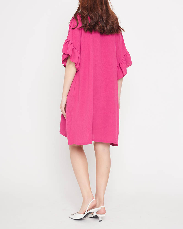 Ladies 'purple knee-length dress - Clothing