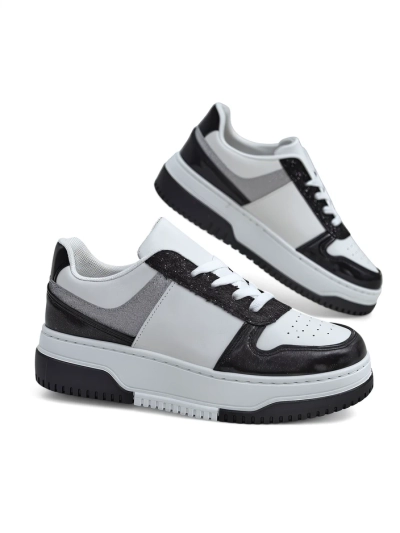 Royalfashion Women's sneakers with glitter Qisofi