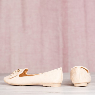 Taussima fringed beige moccasins - Footwear