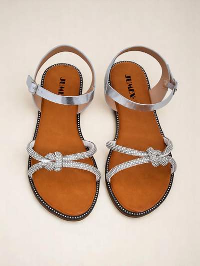 Royalfashion Women's Sandals with Decorative Rhinestones Bella Shine