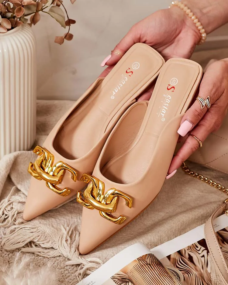 Royalfashion Women's eco leather flip-flops Carmano