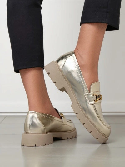 Royalfashion Women's moccasins gold-plated Goldlove