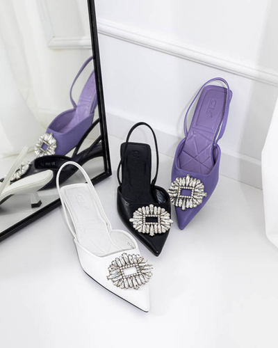 Черные женские босоножки на каблуке Arga