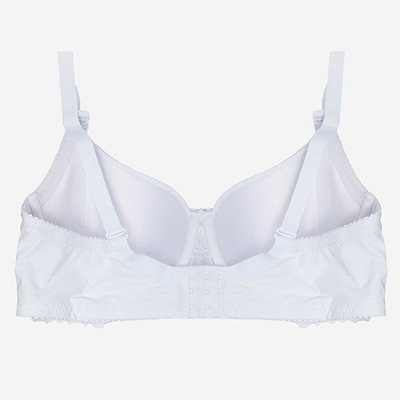 White Women's Push-Up Lace Bra - Underwear