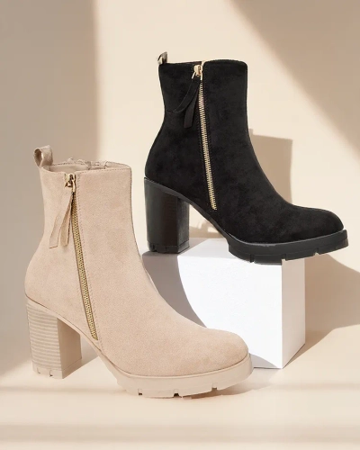 Royalfashion Women's ankle boots on a post Igges