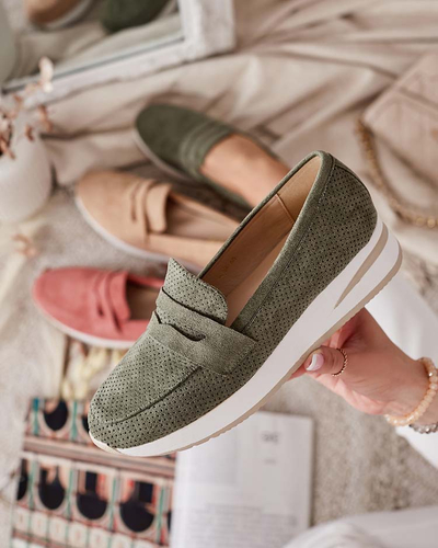 Royalfashion Women's low-heeled moccasins Sirn