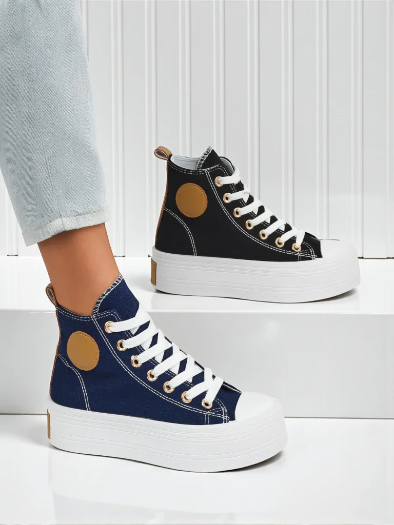 Adelina Capri Гранатовые Женские Кеды на Плоской Платформе 4,5 см