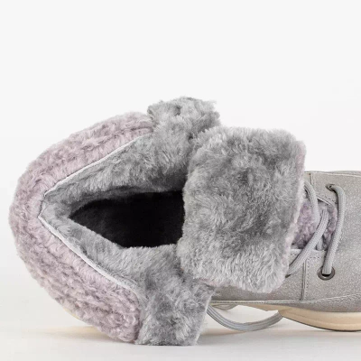 Зимние женские сапоги OUTLET Grey от Molisano - Обувь