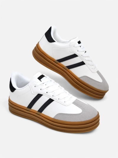 Royalfashion Women's sporty sneakers with a rubber sole Allexx