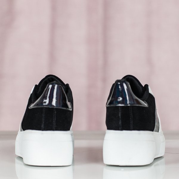 Черно-белые спортивные туфли на платформе Des - Обувь