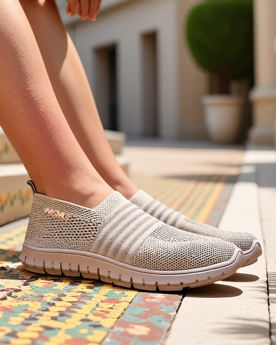 Royalfashion Women's sports moccasins Sortpes