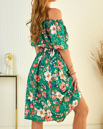 Royalfashion Patterned women's midi dress a'la hiszpanka