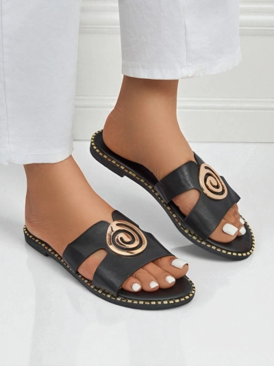 Royalfashion Sieviešu plakanas zoles čības Glam Bliss