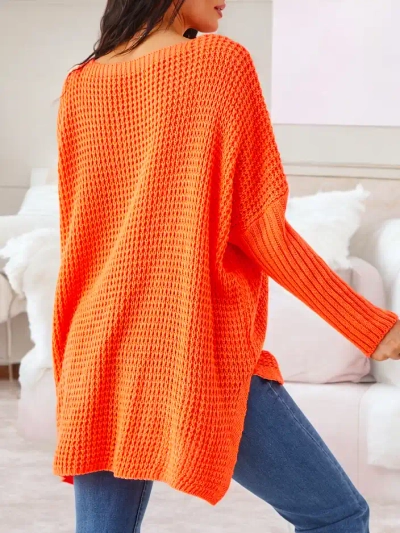 Royalfashion Acrylic women's knitted sweater with inscriptions