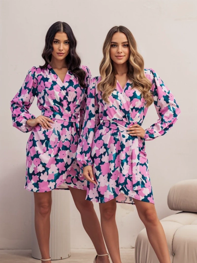 Royalfashion Women's knee-length dress in floral pattern