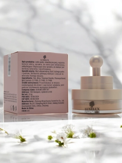 Luxelux vaļīgā pūdera ar sūklīti sejai 02 13.5 g
